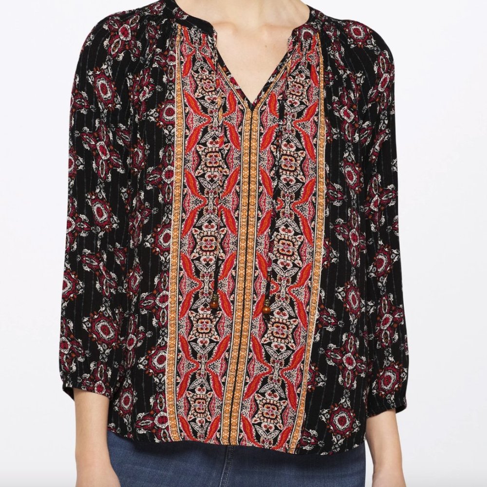 MASON & BELLE Caseey Tassel Detail Top Size Large
